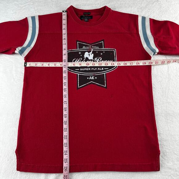 American Eagle Vintage Y2K Honey Brew Graphic Long Sleeve Shirt Men's SZ Medium - Picture 4 of 5